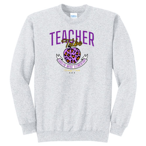 Wenz Teacher Tribe Design WE1 on a Port & Company® - Core Fleece Crewneck Sweatshirt Thumbnail