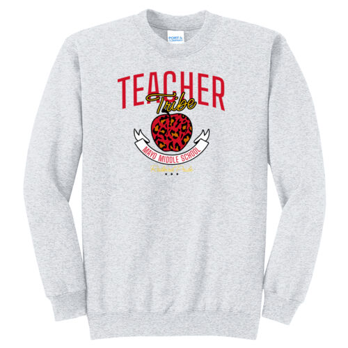 Mayo Teacher Tribe Design MR1 on a Port & Company® - Core Fleece Crewneck Sweatshirt Thumbnail